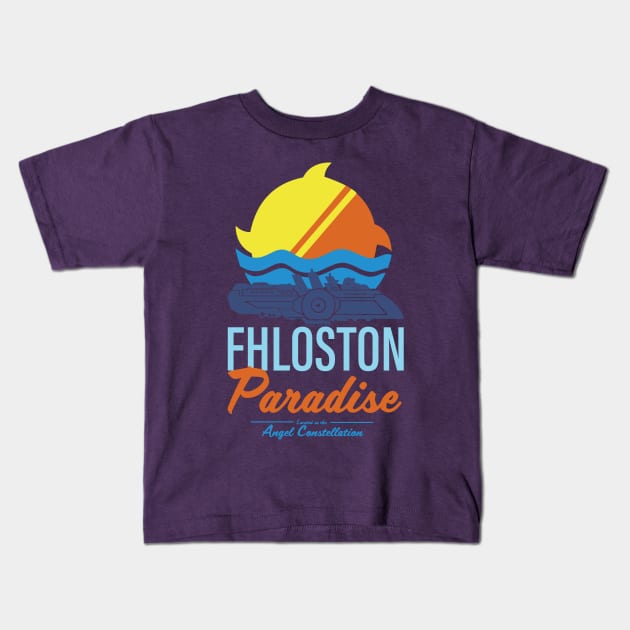 Phloston Paradise in the Angel Constellation Kids T-Shirt by Meta Cortex